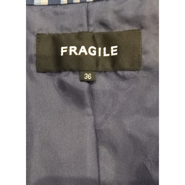 FRAGILE(フラジール)の★超美品 FRAGILE フラジール トレンチコート ベルト付 チェック柄 レディースのジャケット/アウター(トレンチコート)の商品写真