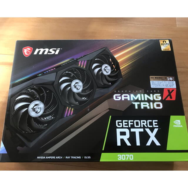 【新品】MSI GeForce RTX 3070 GAMING X TRIOPCパーツ