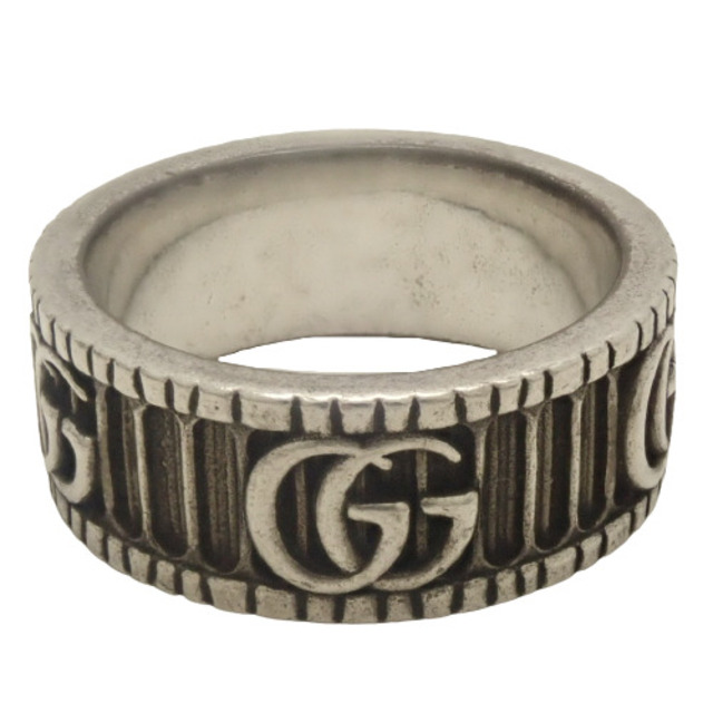 Gucci(グッチ)のグッチ 指輪 ダブルG シルバー リング ブラック黒 40800070087 レディースのアクセサリー(リング(指輪))の商品写真