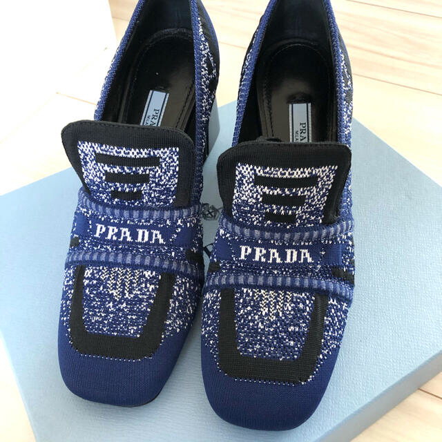 PRADA(プラダ)の【新品未使用】PRADAプラダ　ニットパンプス サイズ37 レディースの靴/シューズ(ハイヒール/パンプス)の商品写真