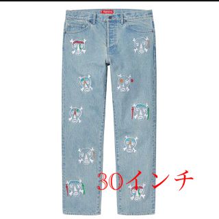 シュプリーム(Supreme)のSupreme Clayton Skulls  Regular Jean 30(デニム/ジーンズ)