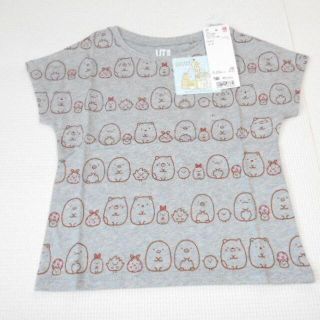 ユニクロ(UNIQLO)のUNIQLO すみっコぐらし 半袖Tシャツ グレー 100サイズ (Tシャツ/カットソー)