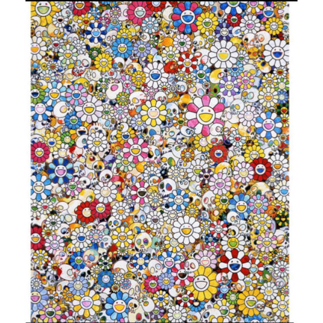 版画専用　村上隆 Skulls Flowers Multicolor 版画　ポスター