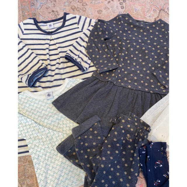 PETIT BATEAU(プチバトー)のプチバトー 3ans まとめ売り　10点！ キッズ/ベビー/マタニティのキッズ服女の子用(90cm~)(ワンピース)の商品写真