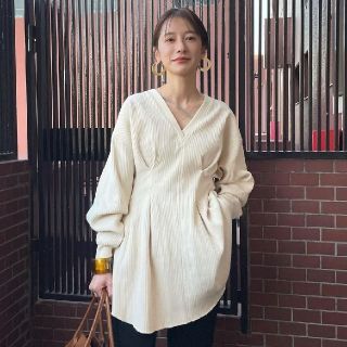 ステュディオス(STUDIOUS)のCLANE♡SHAPE LINE HEAVY RIB TOPS(カットソー(長袖/七分))