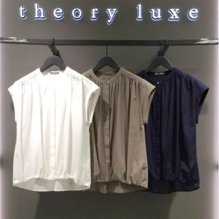 theory luxe 19SS ウォッシャブル フレンチスリーブ ブラウス(シャツ/ブラウス(半袖/袖なし))