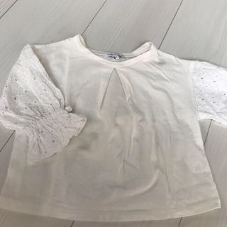 ユナイテッドアローズグリーンレーベルリラクシング(UNITED ARROWS green label relaxing)の美品　ユナイテッドアローズ　カットソー　白　95(Tシャツ/カットソー)