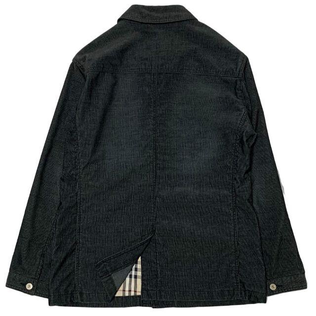 BURBERRY BLACK LABEL(バーバリーブラックレーベル)のバーバリーブラックレーベル 裏地チェック コーデュロイ カバーオール M メンズのジャケット/アウター(カバーオール)の商品写真