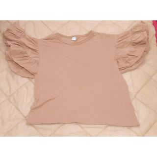 ナルミヤ インターナショナル(NARUMIYA INTERNATIONAL)の袖フリル　Tシャツ　100cm(Tシャツ/カットソー)