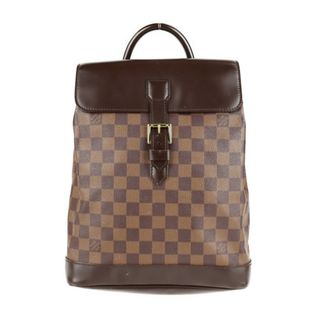 ルイヴィトン(LOUIS VUITTON)のLOUIS VUITTON ルイ ヴィトン ダミエ ソーホー リュック・デイパック N51132 PVC レザー  エベヌ ブラウン   バックパック ビトン ブラウン 【本物保証】(リュック/バックパック)