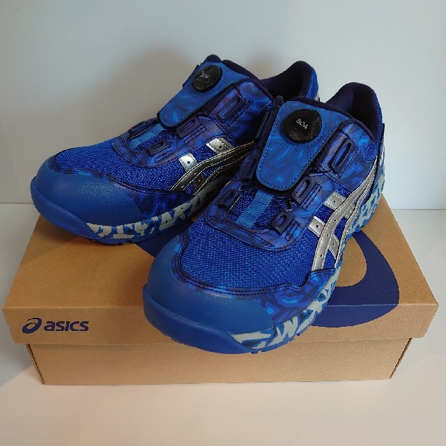 アシックス 安全靴 ウィンジョブ 限定色 BLUE BOA 26,5cm靴/シューズ