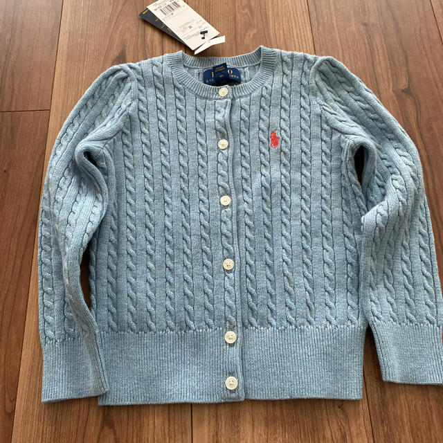 POLO RALPH LAUREN(ポロラルフローレン)の新品未使用　ラルフローレン　カーディガン　100 キッズ/ベビー/マタニティのキッズ服女の子用(90cm~)(カーディガン)の商品写真