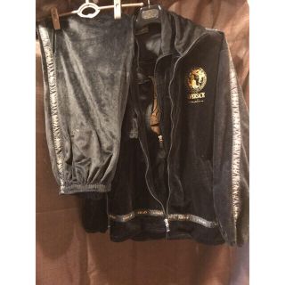 VERSACE ヴェルサーチ セットアップ ジャージ トラックジャケット 黒色