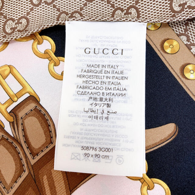 GUCCI 花柄 シルク スカーフ