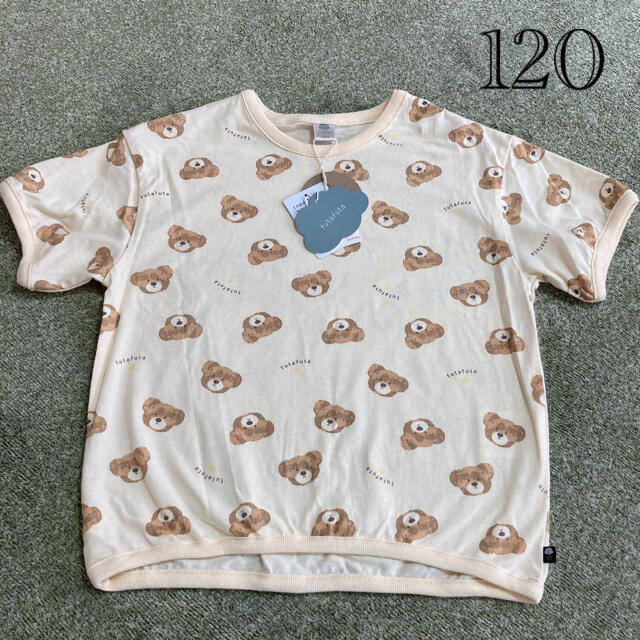 futafuta(フタフタ)のフタフタ　くま　Tシャツ　120 キッズ/ベビー/マタニティのキッズ服女の子用(90cm~)(Tシャツ/カットソー)の商品写真