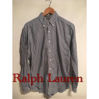 ポロラルフローレン(POLO RALPH LAUREN)のRalphLaurenワンポイントロゴストライプシャツUSA古着ビンテージ(シャツ)