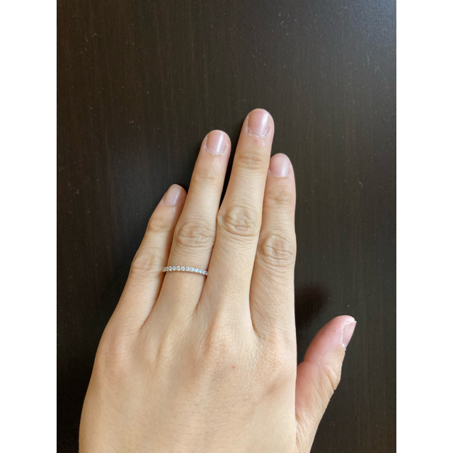 "kana様"ダイヤモンドリング エタニティ　ピンクダイヤ入り レディースのアクセサリー(リング(指輪))の商品写真
