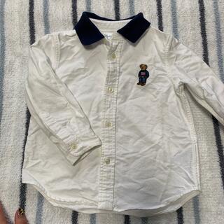 ラルフローレン(Ralph Lauren)のラルフローレン　キッズ　ベア刺繍シャツ　24m 90(ブラウス)