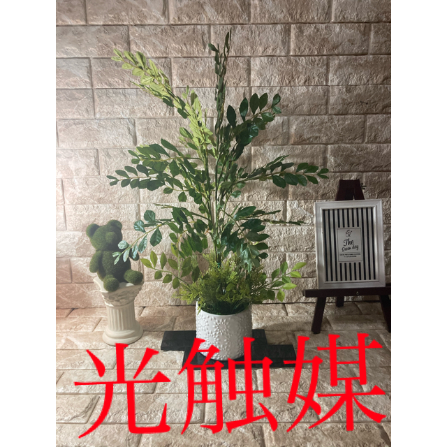 光触媒　人工観葉植物　ウォールグリーン　造花　インテリア　トネリコ67