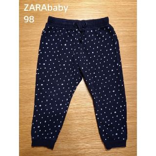 ザラキッズ(ZARA KIDS)の【専用】ZARAbaby ドット柄パンツ ネイビーブルー 98サイズ(パンツ/スパッツ)