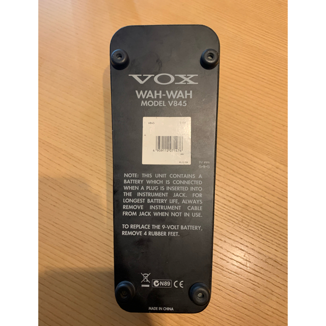 VOX(ヴォックス)のVOX WAH-WAH V845 ワウペダル 楽器のギター(エフェクター)の商品写真