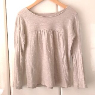 ボンポワン(Bonpoint)の☆ボンポワン☆6ans　110-120位　長袖カットソー 　グレージュ　ロンT(Tシャツ/カットソー)