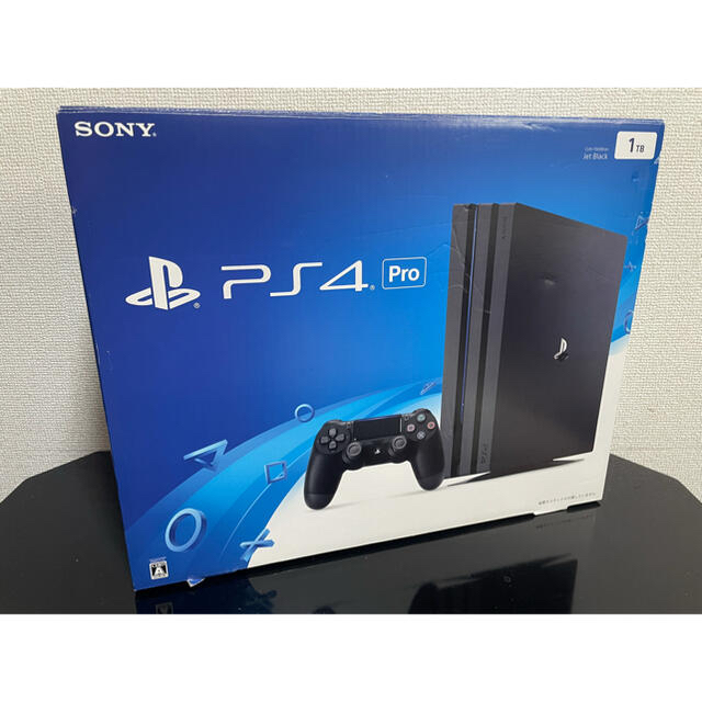 PlayStation4(プレイステーション4)の即日発送 PS4 pro ジェットブラック 1TB 中古 エンタメ/ホビーのゲームソフト/ゲーム機本体(家庭用ゲーム機本体)の商品写真