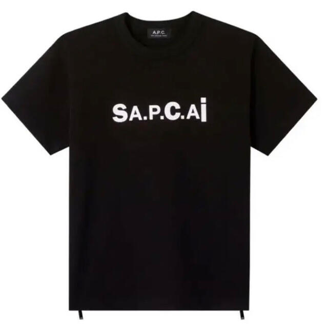 A.P.C(アーペーセー)のXSサイズ　新品未使用　sacai×apc コラボ　Tシャツ メンズのトップス(Tシャツ/カットソー(半袖/袖なし))の商品写真