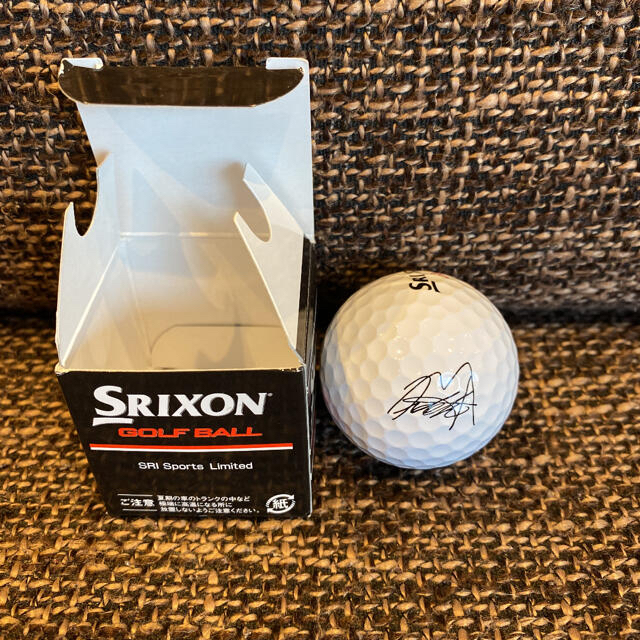 【3点セット】松山英樹　サイン　キャップ　色紙　ゴルフボール　SRIXON