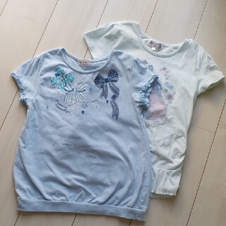 マザウェイズ(motherways)のTシャツ　ブルー系２枚セット(Tシャツ/カットソー)