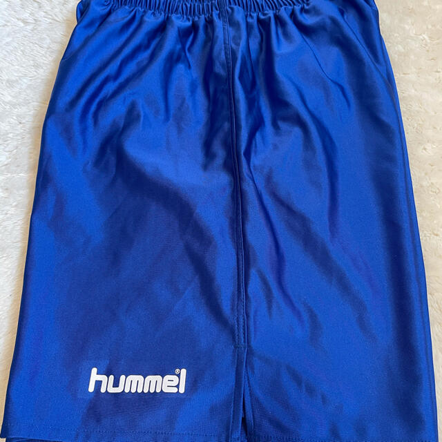hummel(ヒュンメル)のHummel サッカーパンツ　メンズLサイズ ブルー スポーツ/アウトドアのサッカー/フットサル(ウェア)の商品写真