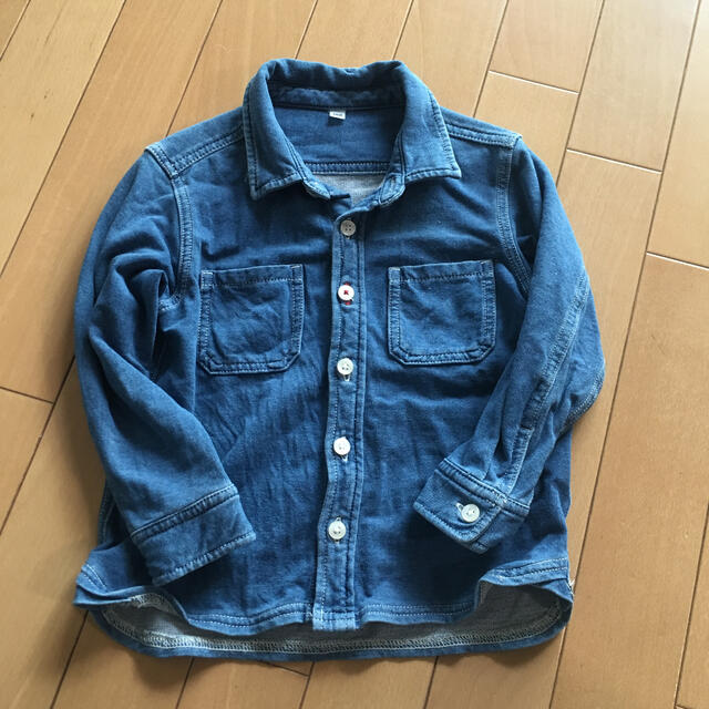 MUJI (無印良品)(ムジルシリョウヒン)の無印良品 シャツ キッズ/ベビー/マタニティのキッズ服男の子用(90cm~)(ブラウス)の商品写真