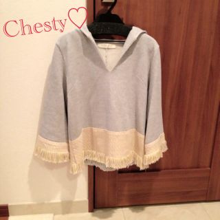 チェスティ(Chesty)のchesty フリンジパーカー美品(パーカー)