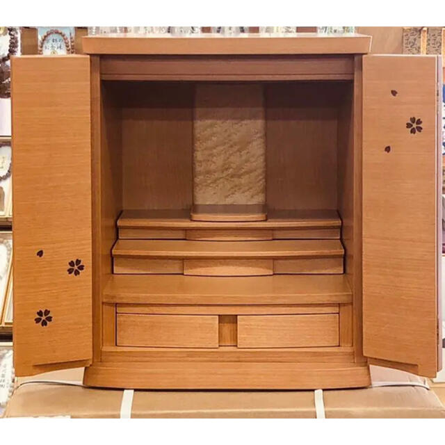 最前線の 18号 16号 桜蒔絵仏壇注文 桜材 コンパクト おしゃれ 家具 最前線の 18号 16号 桜蒔絵仏壇注文 桜材 コンパクト おしゃれ 家具