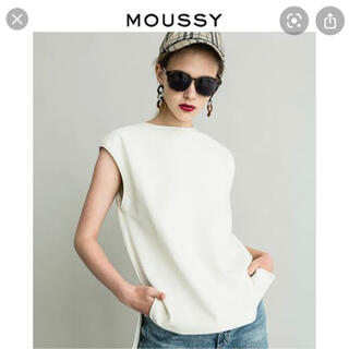 マウジー(moussy)のマウジー moussyノースリーブOVERSIZE SLEEVELESS TOP(カットソー(半袖/袖なし))