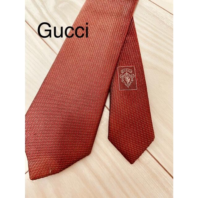 GUCCI - Gucci ネクタイ グッチ 赤 (Tie Necktie)