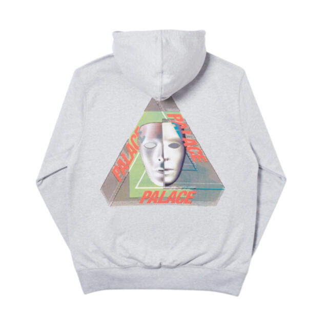 palace hoodie grey