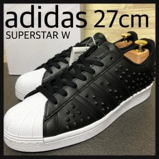 アディダス(adidas)の新品 27cm adidas SUPERSTAR W STUDS スタッズ 黒金(スニーカー)