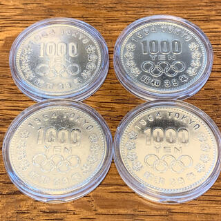 東京オリンピック 1964 記念硬貨 1000円硬貨 銀貨 4枚セット(その他)