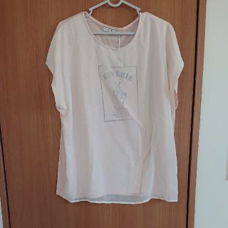 シマムラ(しまむら)のTシャツ シフォン素材  大きいサイズ  夏服(Tシャツ(半袖/袖なし))