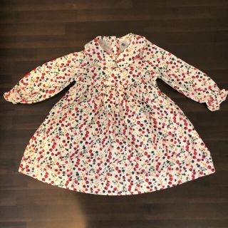 プチバトー(PETIT BATEAU)の《PETIT BATEAU》小花柄ワンピース　24m/86cm(ワンピース)