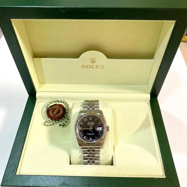 ROLEX(ロレックス)のROLEX ロレックス✨腕時計　デイトジャスト　ブラックローマン　オイスター レディースのファッション小物(腕時計)の商品写真