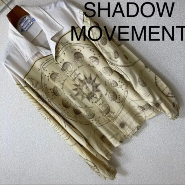 レア◆SHADOW MOVEMENT◆オープンカラー シャツ 太陽系 宇宙 XL