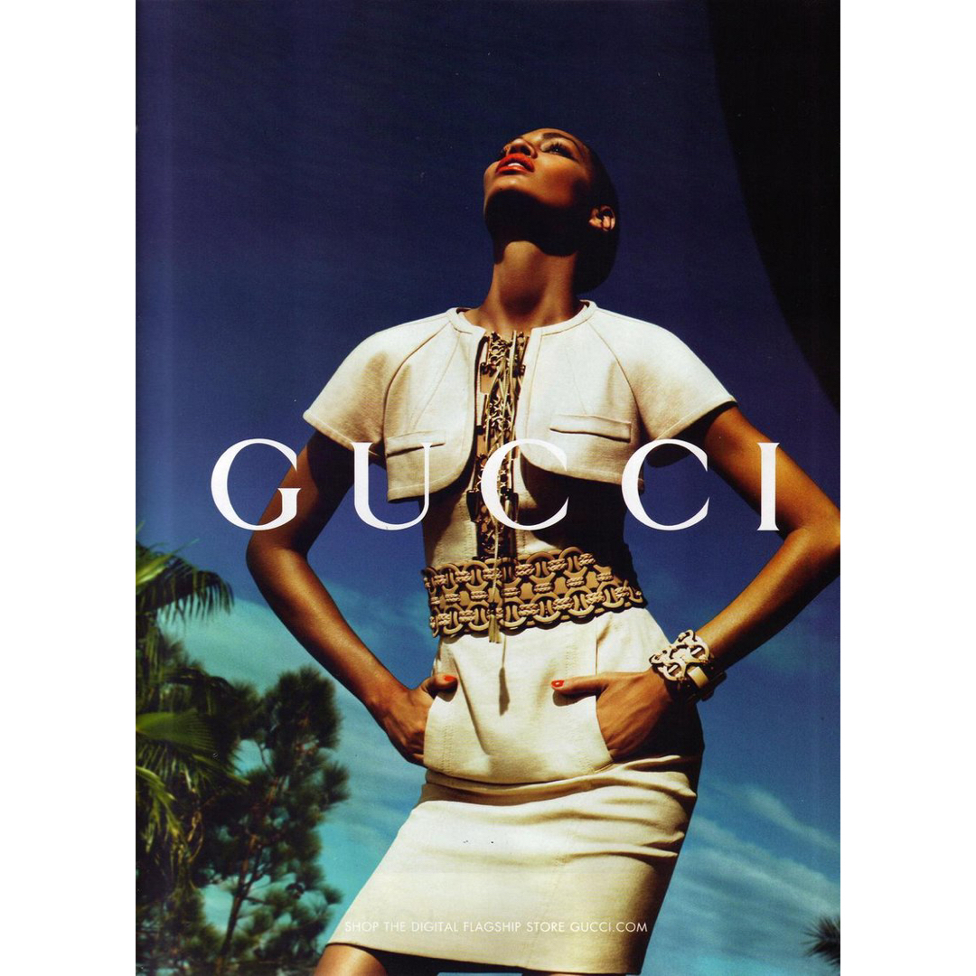 Gucci(グッチ)の11 SS.国内正規美品■Gucci/ワンピース/シルク26%ｘ麻 メタルパーツ レディースのワンピース(ひざ丈ワンピース)の商品写真