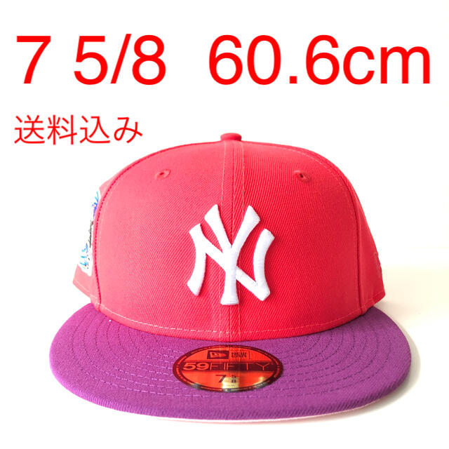 ツバ裏ピンク New Era Cap 5/8 ニューエラ ヤンキース キャップ