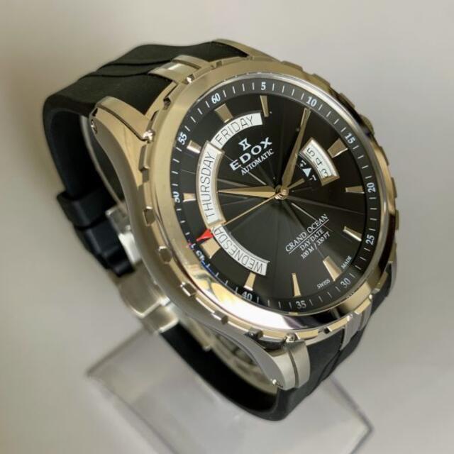【新品】 エドックス EDOX グランドオーシャン ブラック盤色 メンズ腕時計