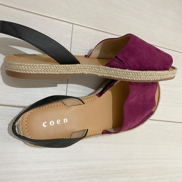 coen(コーエン)の【coen】 バックストラップエスパサンダル レディースの靴/シューズ(サンダル)の商品写真