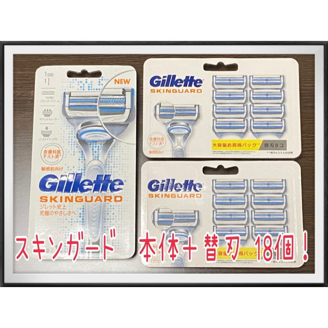 Gillette スキンガード　替え刃16個付き⭐︎