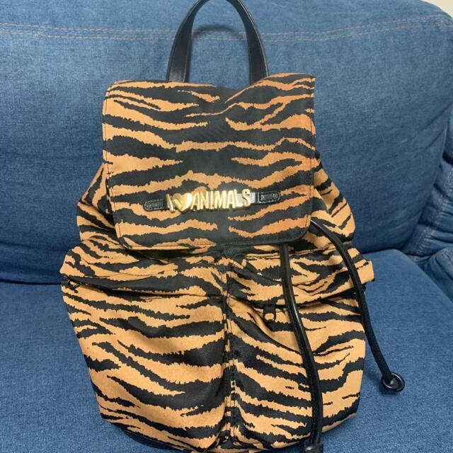 稀少 モスキーノ MOSCHINO タイガー柄 リュックサック バックパック-