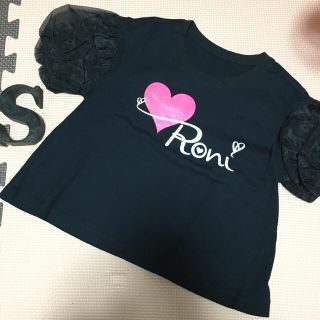 ロニィ(RONI)の13🌸新品🌸サンプルRONI🌸シースルー袖Tシャツ🌸S(Tシャツ/カットソー)